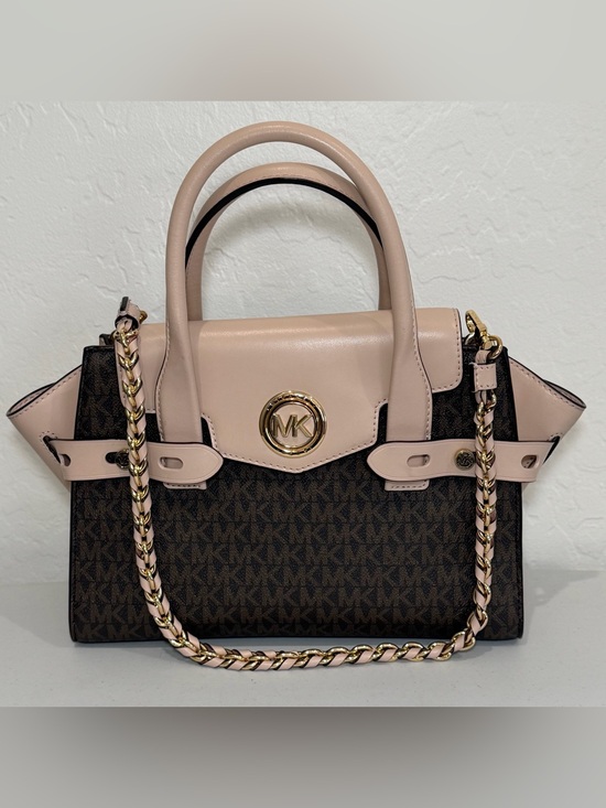Michael Kors Handbags - Michael Kors Carmen Medium Logo Belted Satchel
